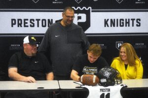 Preston High record-setting QB Slaton Manko signs to continue football career with West Liberty